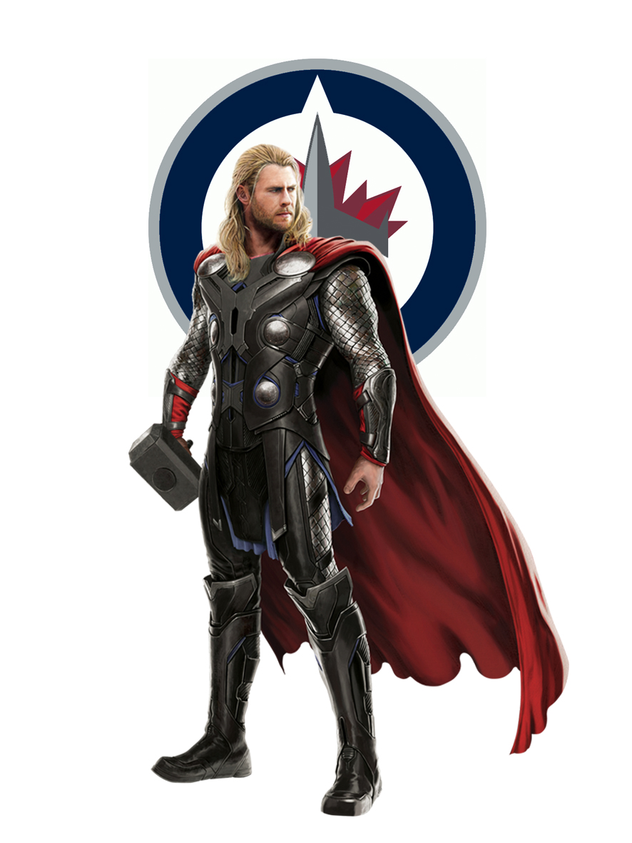 Winnipeg Jets Thor Logo vinyl decal